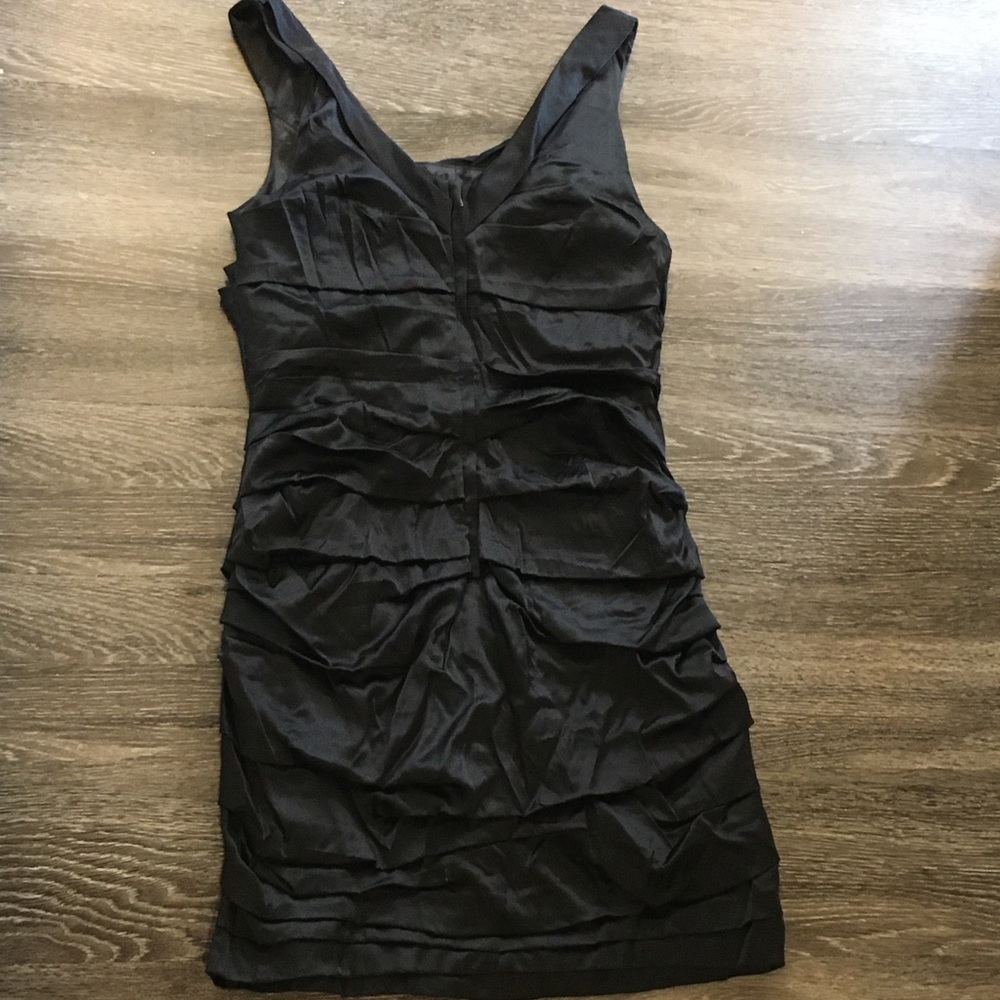 Express black ruched wiggle dress size 12